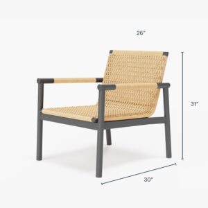Alternative view of Wicker + Aluminum Flex Loveseat and Conversation Set