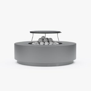 Concrete Fire Pit Table Cooking Set - Round