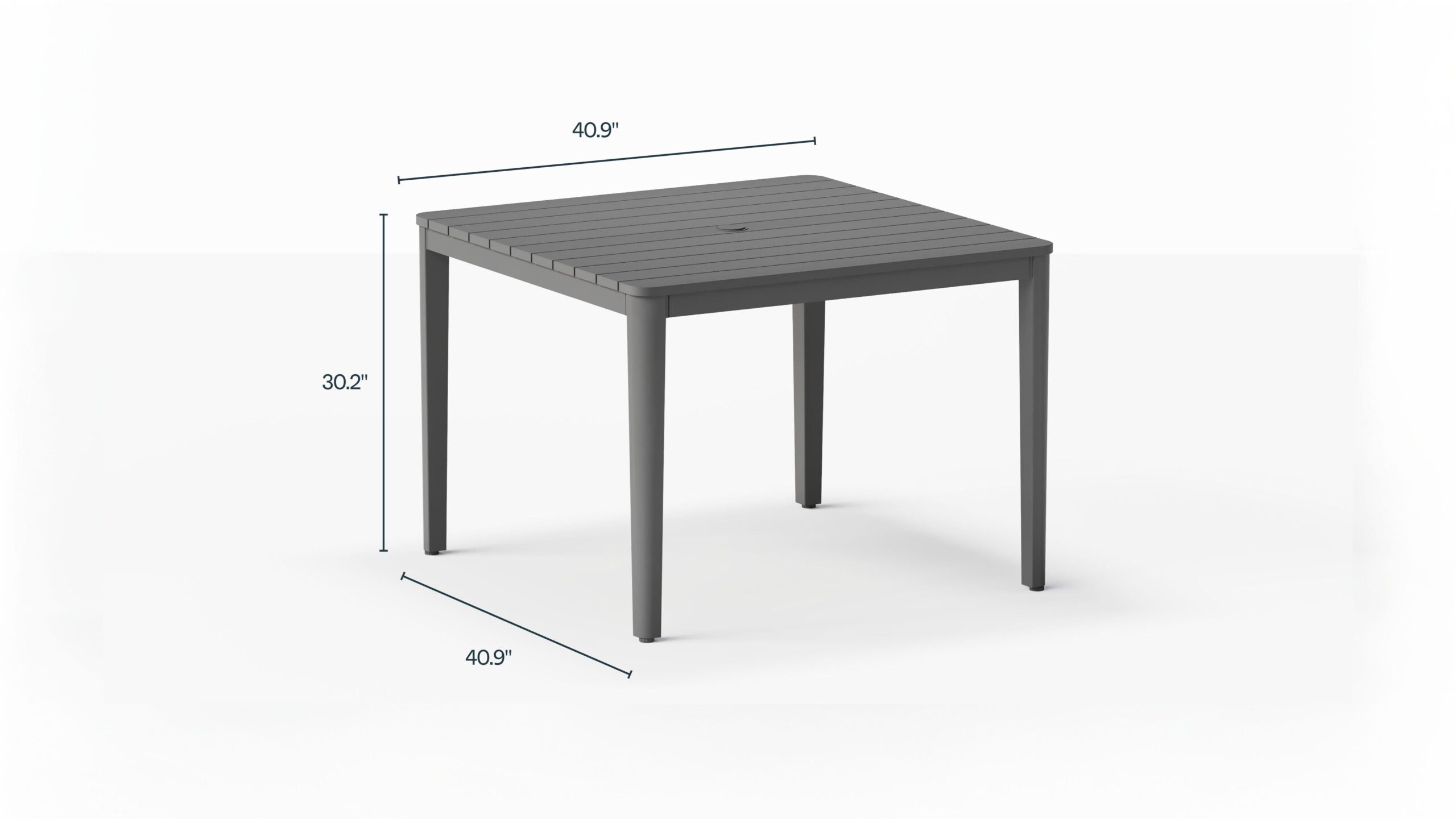 Aluminum Outdoor Square Dining Table - Image 6
