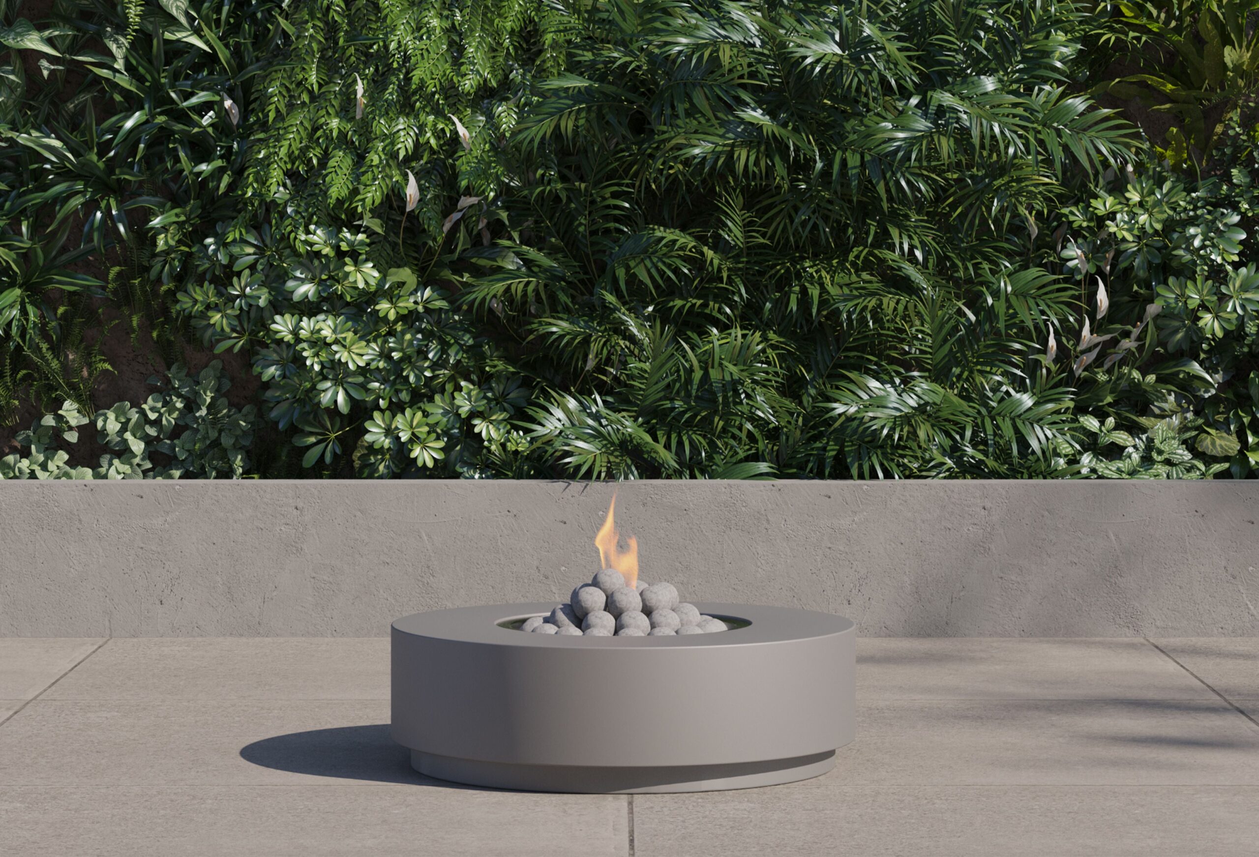 Concrete Fire Pit Table - Round - Image 2