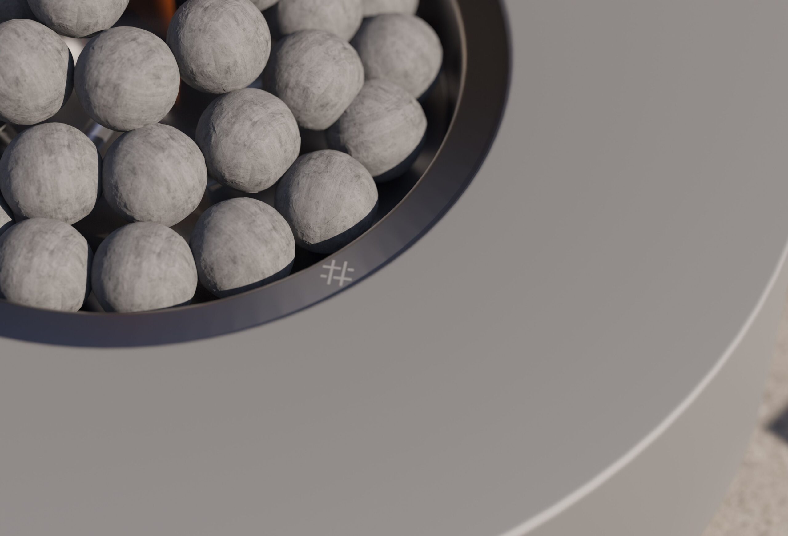 Concrete Fire Pit Table - Round - Image 5