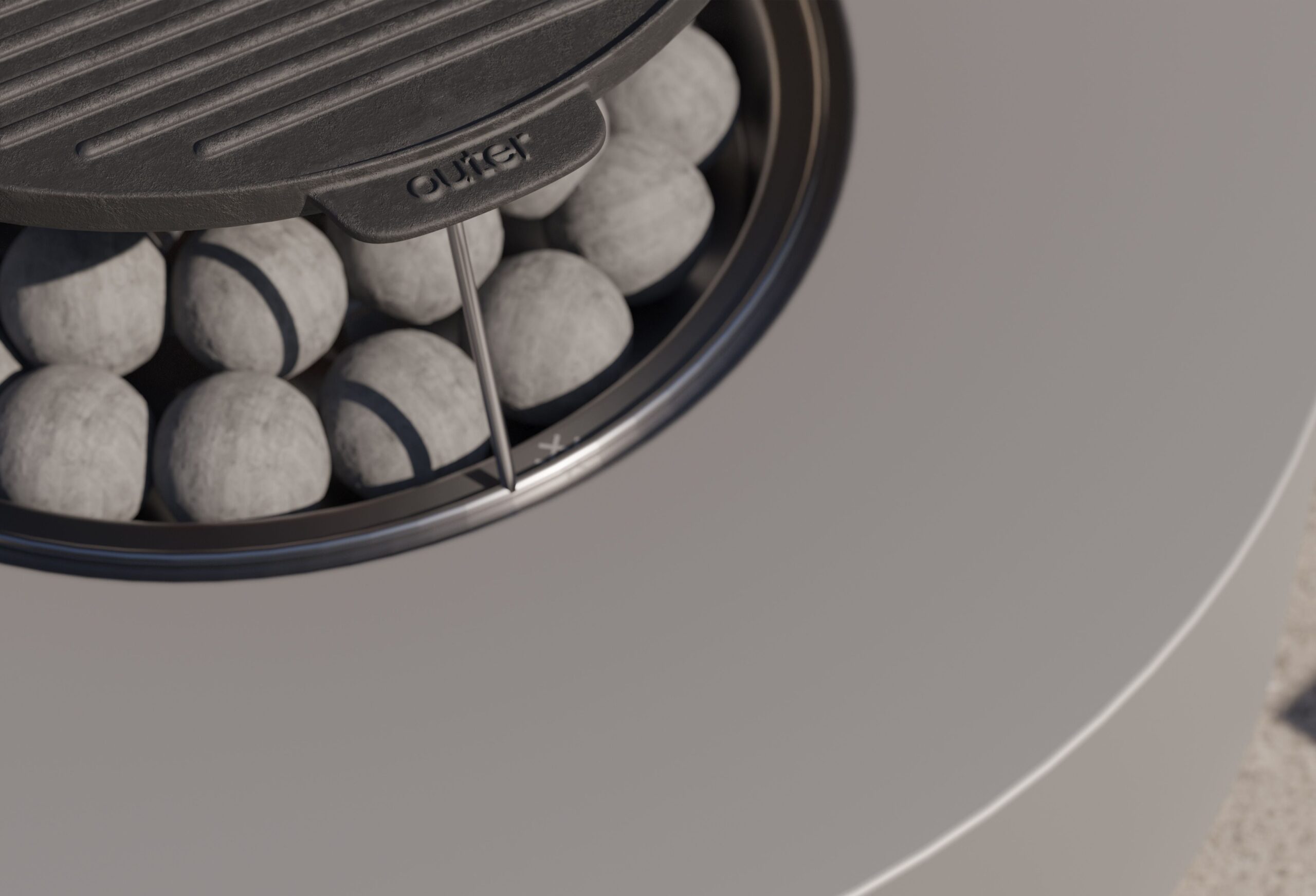 Concrete Fire Pit Table Cooking Set - Round - Image 6