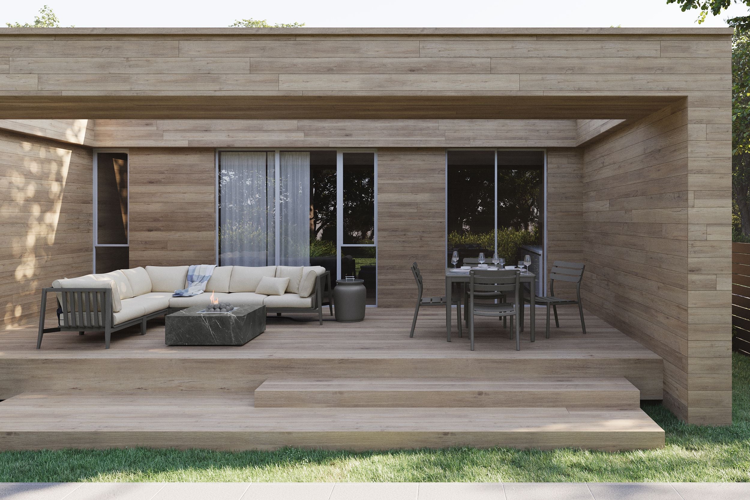 Aluminum Outdoor Square Dining Table - Image 3