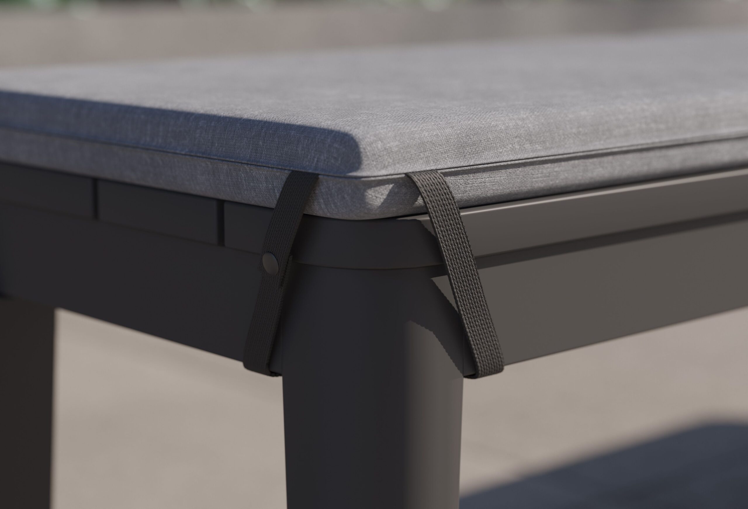 Aluminum Outdoor Dining Bench Cushion - Image 3