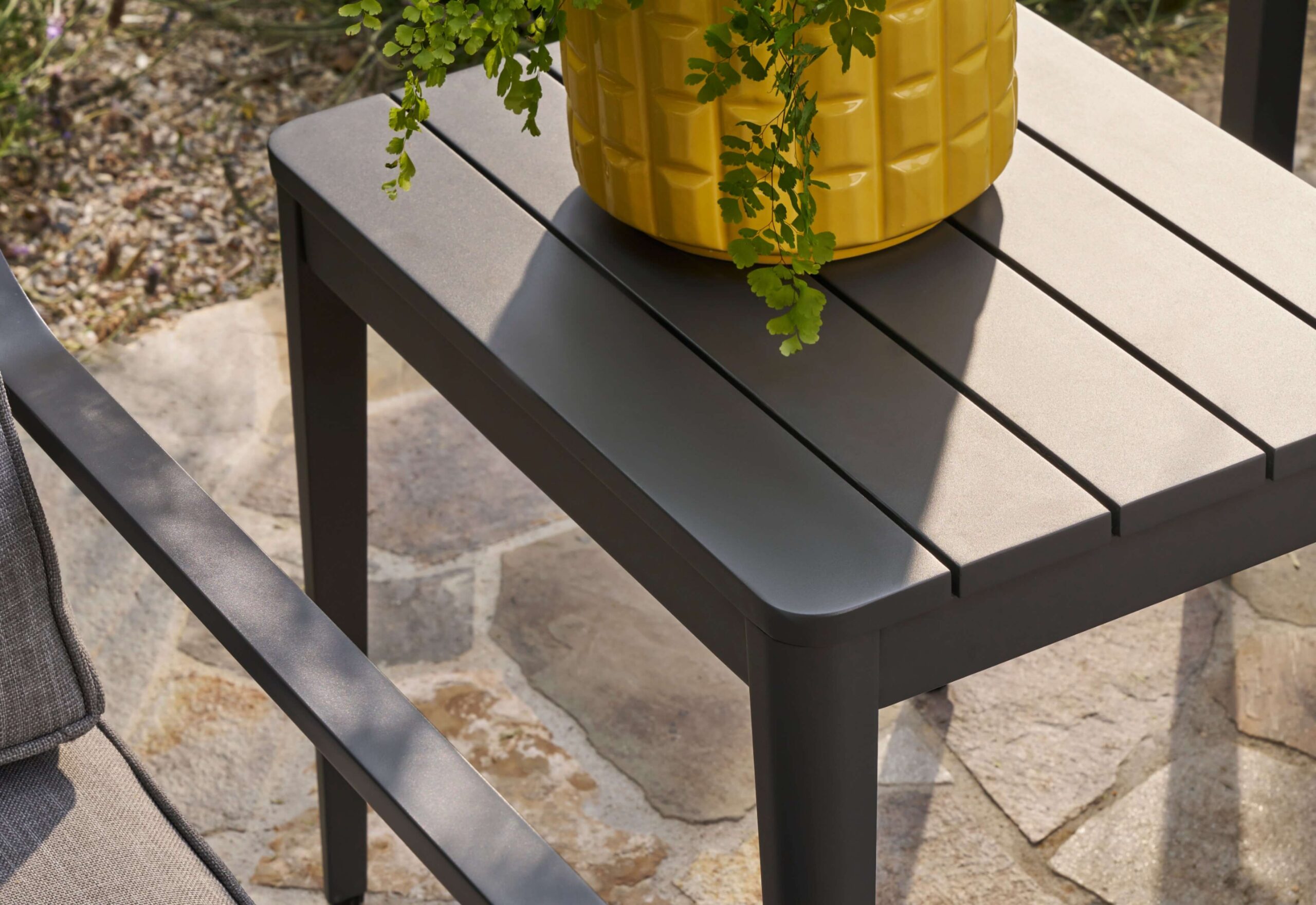 Aluminum Outdoor Side Table - Rectangular - Image 6