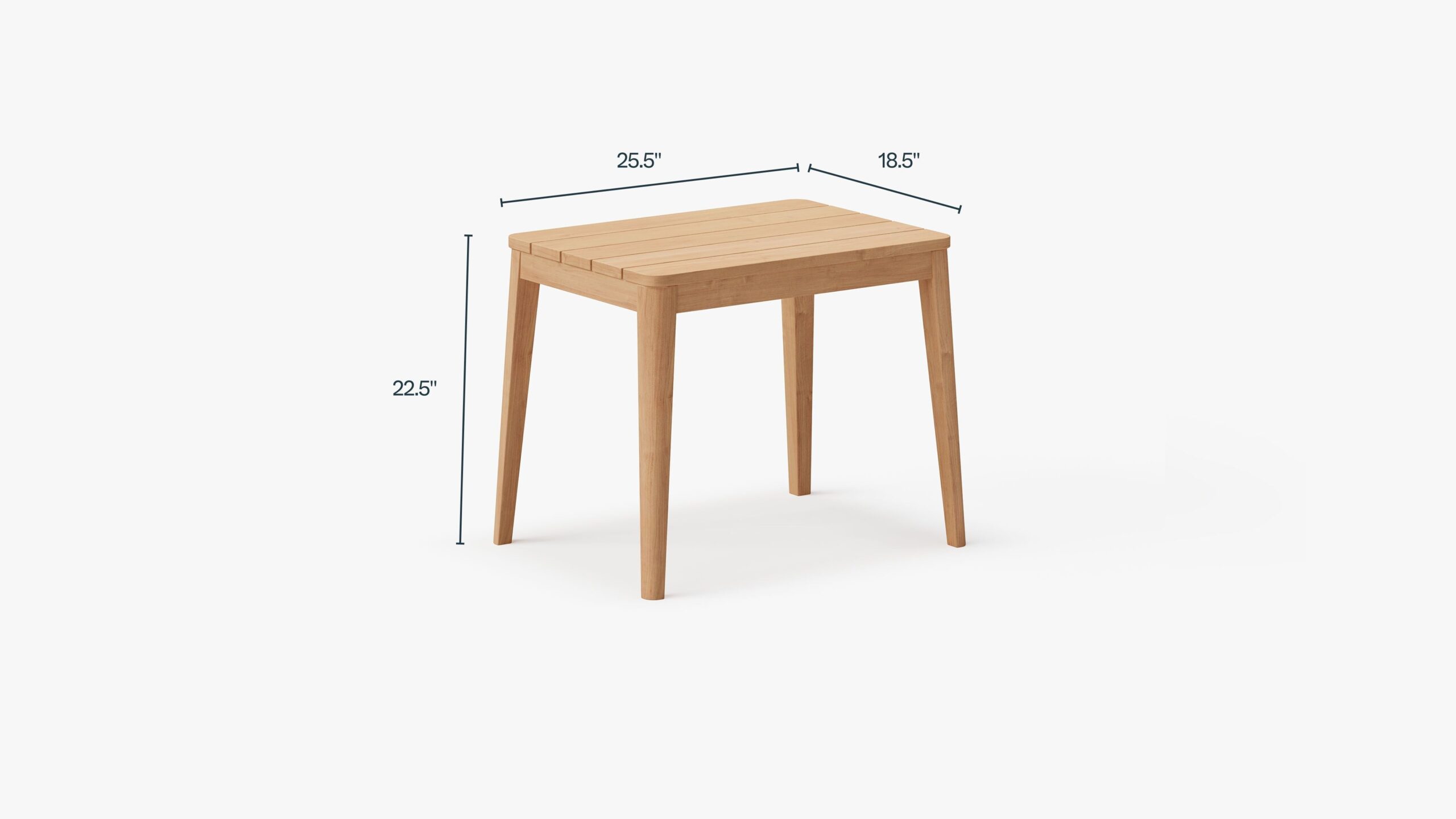 Teak Outdoor Side Table, Set of 2 - Image 4