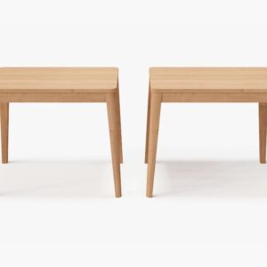Teak Outdoor Side Table, Set of 2