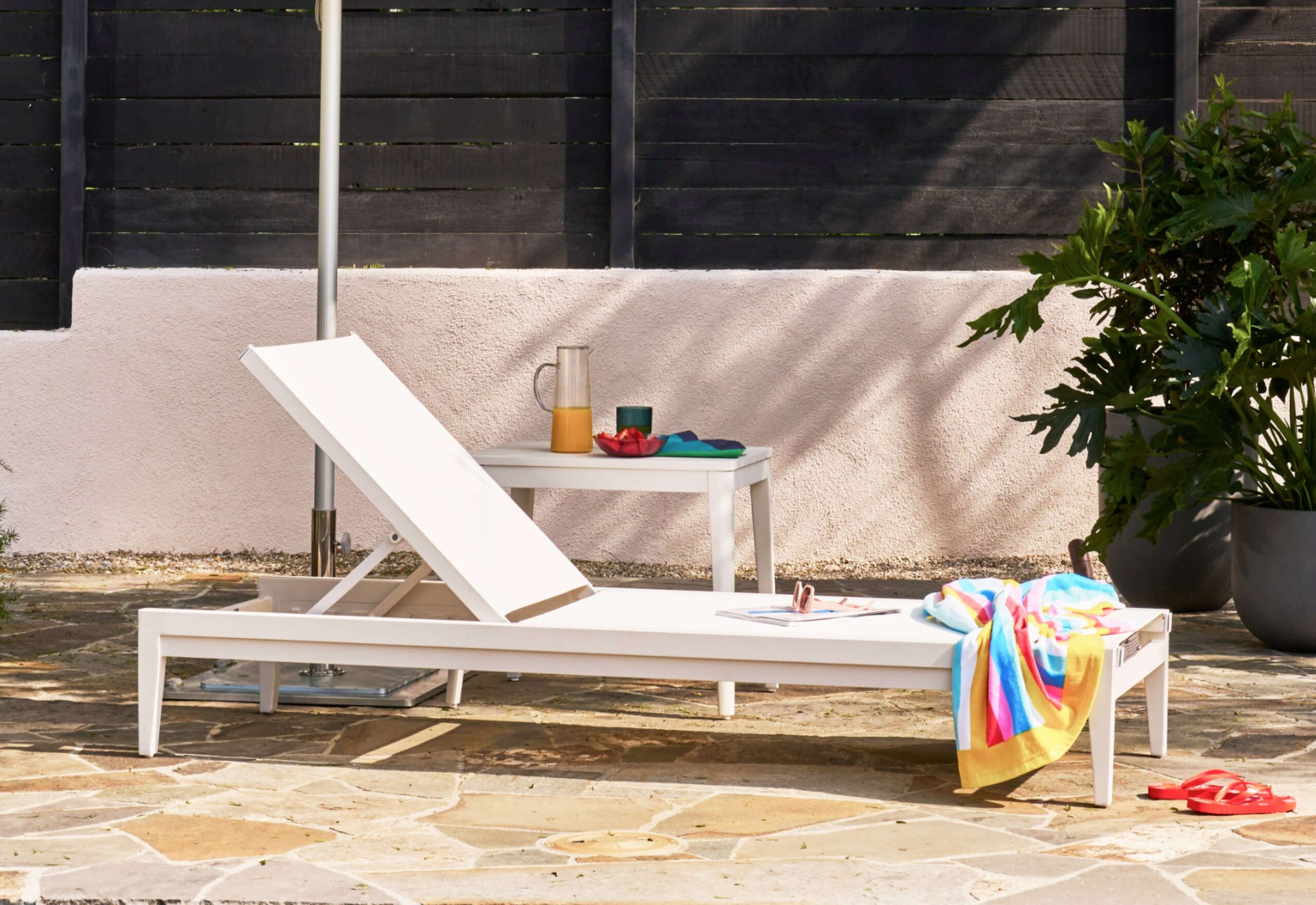 Aluminum Outdoor Side Table - Rectangular - Image 5