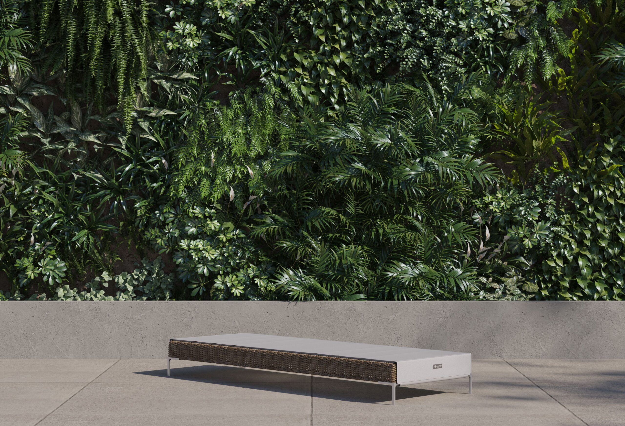 Wicker Outdoor Core Chaise Lounge - Image 3