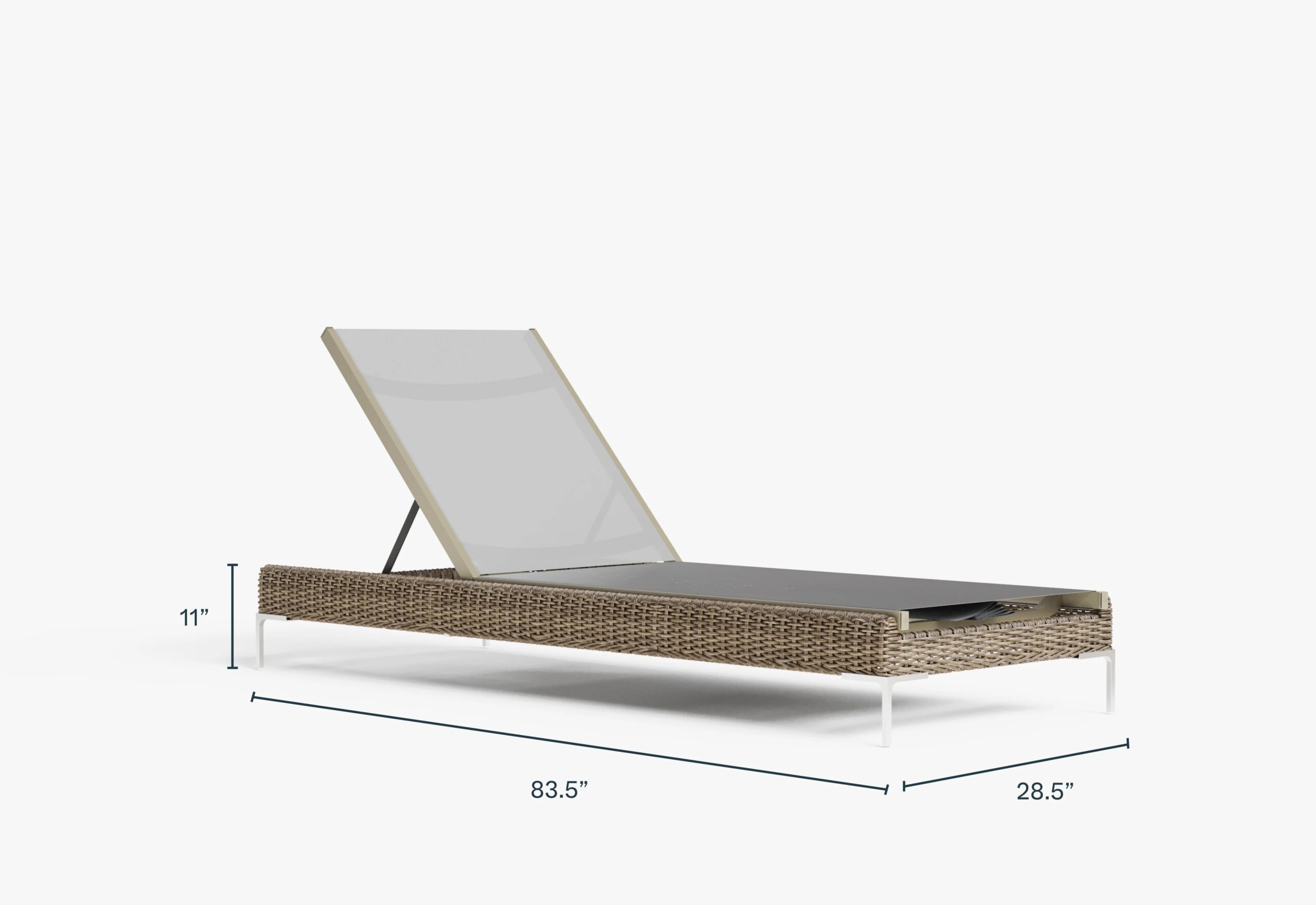 Wicker Outdoor Core Chaise Lounge - Image 5